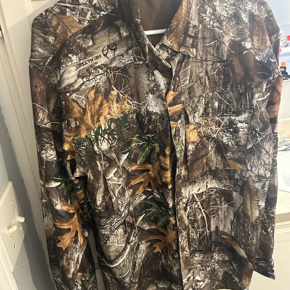 Realtree Men's Forest Camo Shirt Jacket